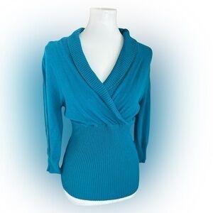 IZ Byer knit wrap sweater